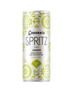 Codorníu Spritz Lemon bubbly wine with lime lemon & ginger 25 cl can
