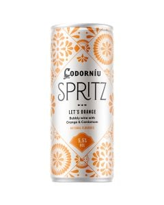 Codorníu Spritz Orange bubbly wine with orange & cardamom 25 cl can