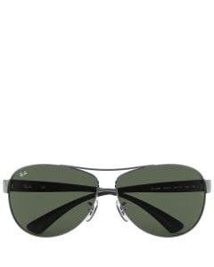 Ray-Ban RB3386 montura gris metalizada lentes verdes 67-13 gafas de sol
