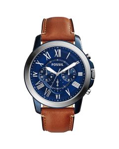 Fossil Grant FS5151 Men Quartz Chronograph Leather strap 44mm case