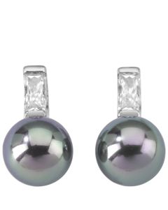Majorica 12264.03.2.000.010.1 8mm short silver earrings