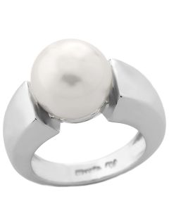 Majorica Eternal Colection Ring Nuada silver, 12 mm white round pearl