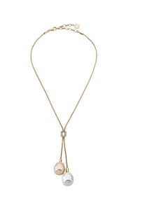 Majorica 12234.56.1.000.010.1 silver short necklace 14mm 48cm
