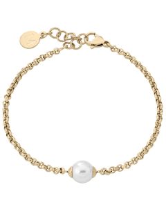 Majorica Bracelet in gold plated metal with pearl