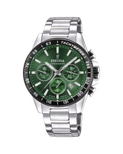 Festina F20560/4 Green Steel Strap men's watch