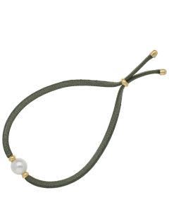 Majorica Sifnos 16716.01.1.B20.000.1 bracelet with 8 mm white pearl olive green bracelet