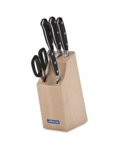 Arcos Riviera Series 4 pieces knives set + scissors + block