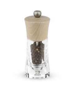 Peugeot Oléron Manual pepper mill 14 cm in natural wood and acrylic