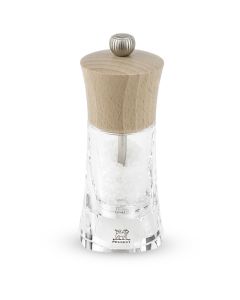 Peugeot Oléron Manual salt mill 14 cm in natural wood and acrylic