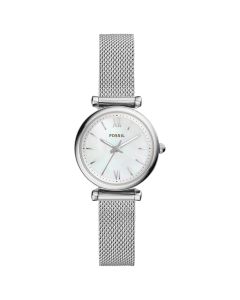 Fossil Carlie Mini ES4432 White Steel strap women's watch