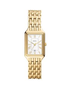 Fossil Raquel ES5220 Three-Hand Date Gold-Tone Stainless Steel women's watch