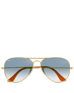 Ray-Ban Aviator Gradient arista gold frame blue lenses 58-14 sunglasses