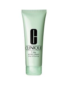 Clinique 7 day scrub cream rinse-off formula, face exfoliate all skin type 100 ml