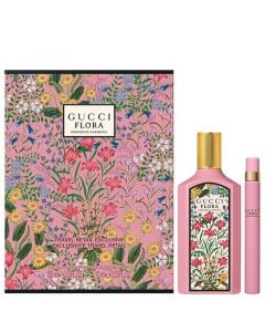 Gucci Flora set: Eau de Parfum spray 100 ml + Travel spray 10 ml