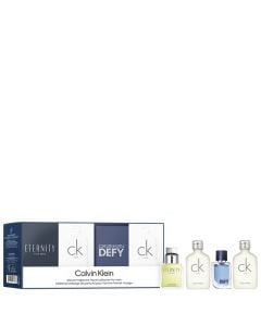 Calvin Klein Men mini set: Ck One Eau de Toilette 2x10 ml + Defy Eau de Toilette 5 ml + Eternity Eau de Toilette 10 ml