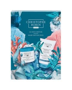 Christophe Robin Set dúo detox para el cabello: Exfoliante 40 ml + Gelee 75 ml + Champú 12 ml