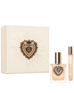 Dolce & Gabbana Devotion travel set: Eau de Parfum spray 100 ml + travel spray 10 ml