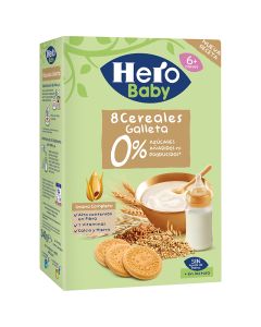 8 cereal porridge with biscuit Hero Baby 340 g