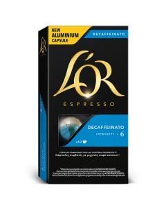 L'Or Decaffeinated Espresso coffee capsules Nespresso system 10 units