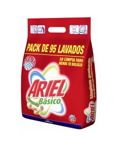 Ariel powder detergent basic suitcase 95 doses