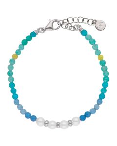Majorica Blue Color Pop anklet / bracelet