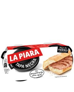 Pork liver pate La Piara Black Top 2x115 g tin