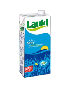 Semi-skimmed milk Lauki 1l carton
