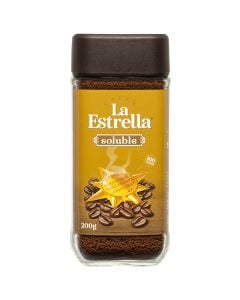 Natural instant coffee roasting La Estrella 200 g jar