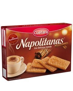 Cuétara Cookies with cinnamon Napolitanas 500 g box