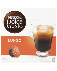 Caffè lungo coffee capsules Nescafé dolce gusto system 16 units