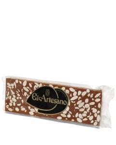 Chocolate with almonds nougat El Artesano supreme quality 250 g tablet bag