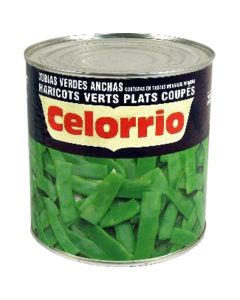 Flat green beans Celorrio 1,33 kg tin