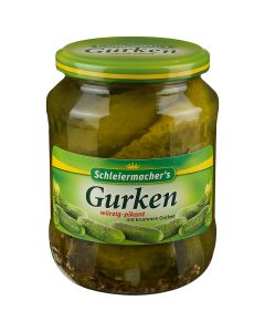 Sour pickles Schleiermacher's 360 g jar