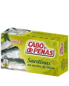 Sardines in olive oil Cabo de Peñas gold line 84 g tin