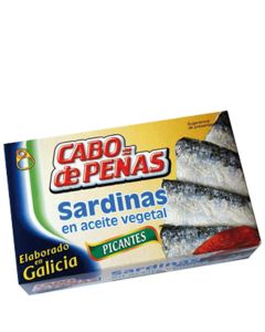 Spicy sardines Cabo de Peñas 84 g tin