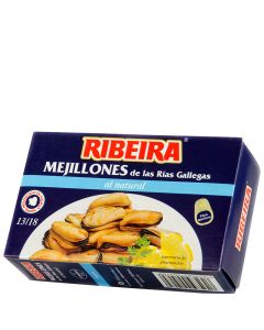 Mussels in brine Ribeira 13/18 pieces 69 g tin