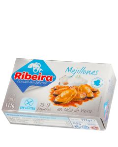 Mussels in scallop sauce Ribeira 13-18 pieces 69 g tin