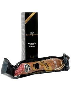 100% Iberian salchichon from acorn fed pigs Julián Martín half piece 500 g