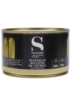 Conservas Serrano Gherkin stuffed with anchovy 300 g tin