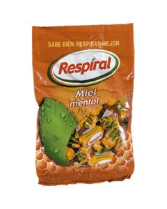 Honey-menthol candies Respiral 150 g bag