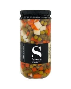 Vegetables salad "Macedonia" in brine Conservas Serrano 660 g jar