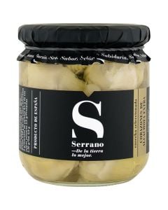 Artichoke hearts Conservas Serrano extra 6/8 pieces 345 g jar
