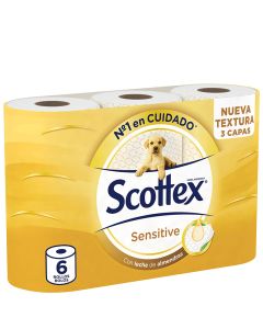 Toilet Paper Scottex sensitive package 6 rolls