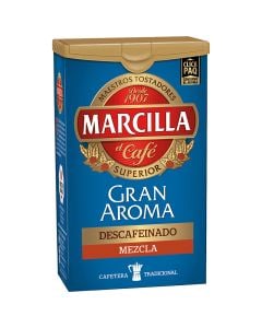 Intense decaffeinated ground coffee blend Marcilla great aroma pack 200 g