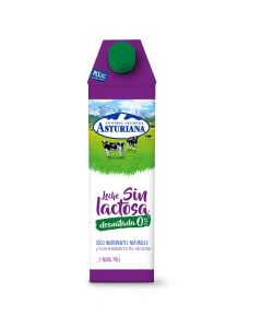 Lactose-free skimmed milk Central Lechera Asturiana 1 l brik