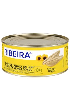 Ribeira Mackerel fillets in sunflower oil 1 kg tin