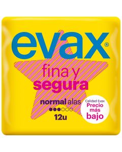 Sanitary pad Evax normal winged case 12 ud