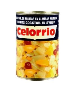 Celorrio Macedonia de frutas en almíbar ligero lata 240 g