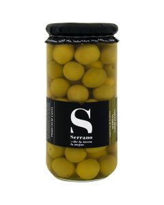Anchovy flavored pitted manzanilla olives Conservas Serrano 650 g jar