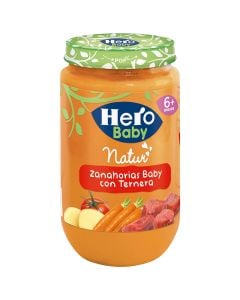 Jar of beef with baby carrots Hero Baby 235 g